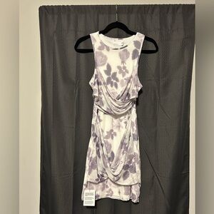NEW ASOS Purple and White Floral Sleeveless Midi Dress Women’s US Size 12